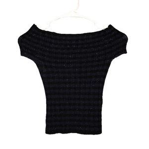 Urban outfitters striped sparkly top